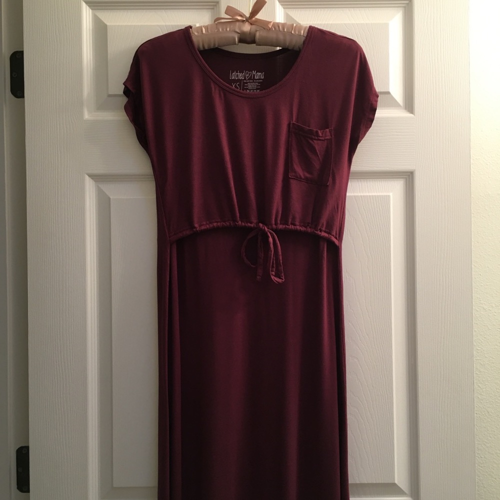 Latched Mama T-Shirt Drawstring Maxi Dress 2.0